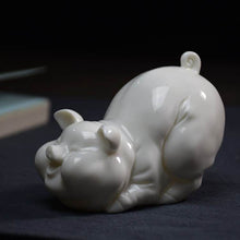 Load image into Gallery viewer, Happy Pig Blanc de Chine Porcelain Tea Pet
