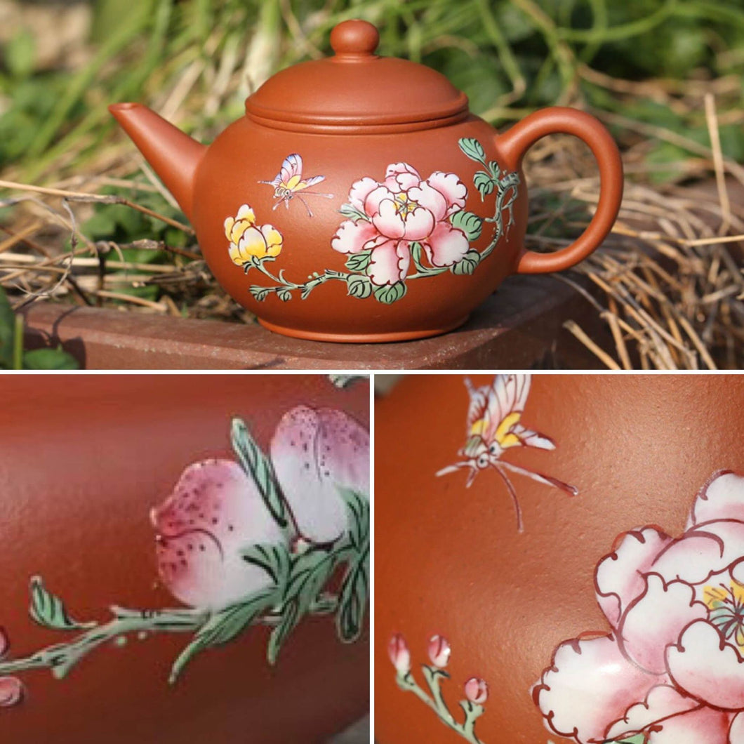 Choose your Diancai Painting, Shuiping Yixing Teapot, Zhuni  clay, 150ml