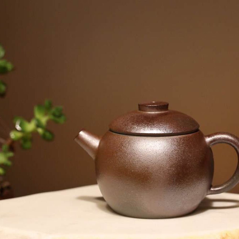Wood Fired Qinghuini 青灰泥 Julunzhu Yixing Teapot, 130ml, no. 2