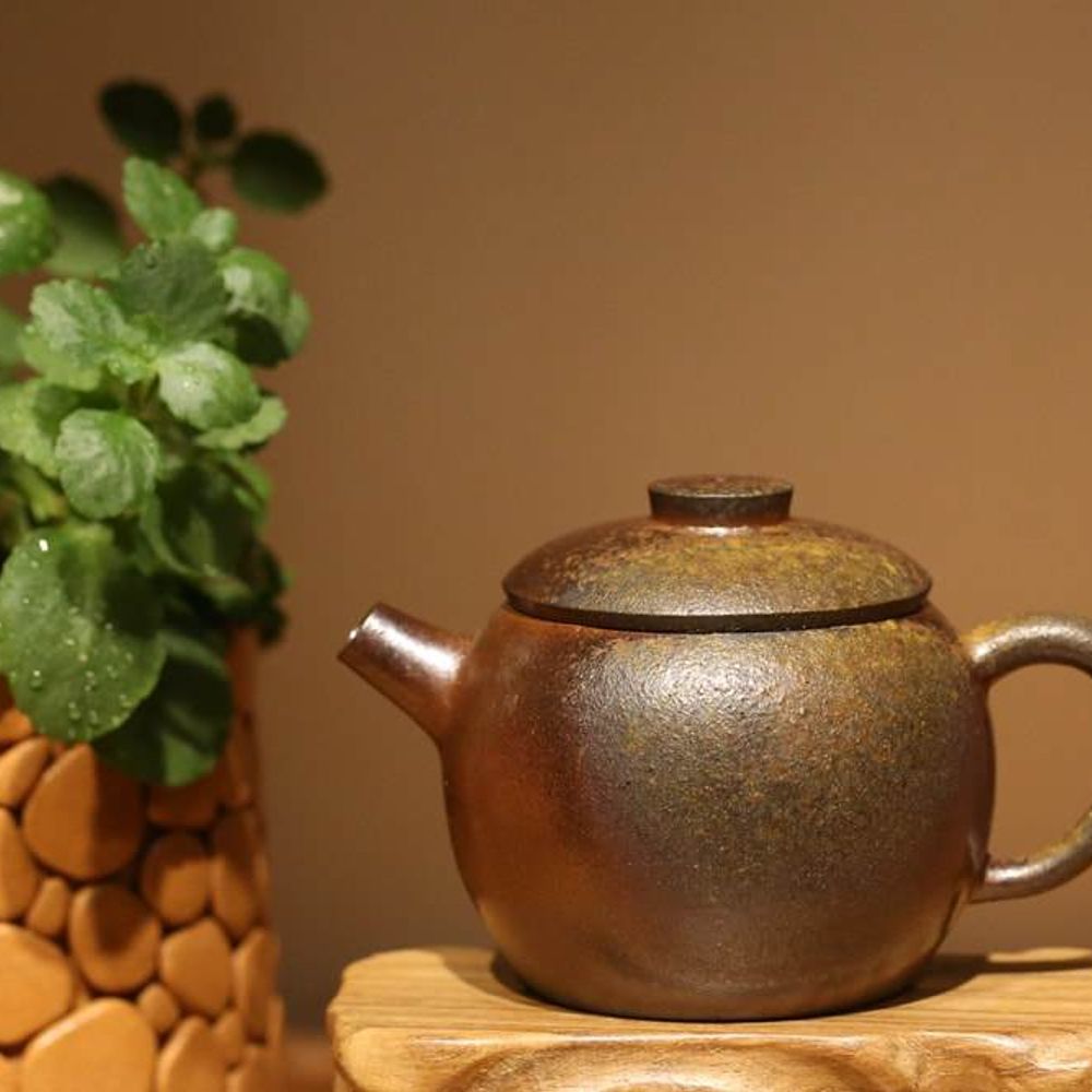 Wood Fired Qinghuini 青灰泥 Julunzhu Yixing Teapot, 130ml