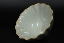 Load image into Gallery viewer, 76ml Scalloped Ruyao Sky Blue 天青 Tea Cup
