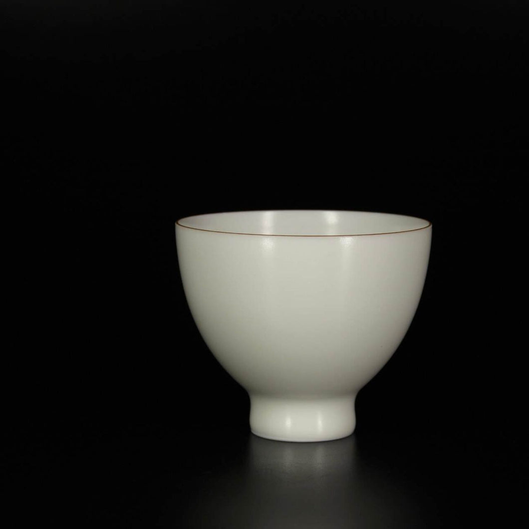 65ml Heart Shape Matte Finish Jingdezhen Porcelain Cup