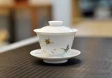 Load image into Gallery viewer, Butterfly Painting Youzhongcai Jingdezhen White Porcelain Teaset
