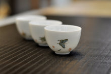 Load image into Gallery viewer, Butterfly Painting Youzhongcai Jingdezhen White Porcelain Teaset
