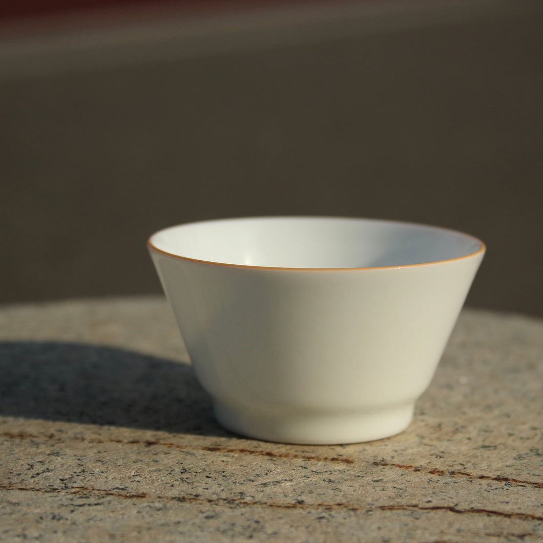 50ml Wide Horseshoe Shape Tianbai  Jingdezhen Porcelain Cup
