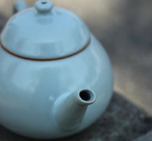 Load image into Gallery viewer, Thin Wall Pear Shape Royal Jade Ruyao Teapot, 175ml
