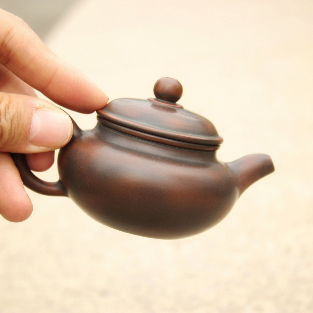 75ml Fanggu Nixing Teapot by Li Wenqiong