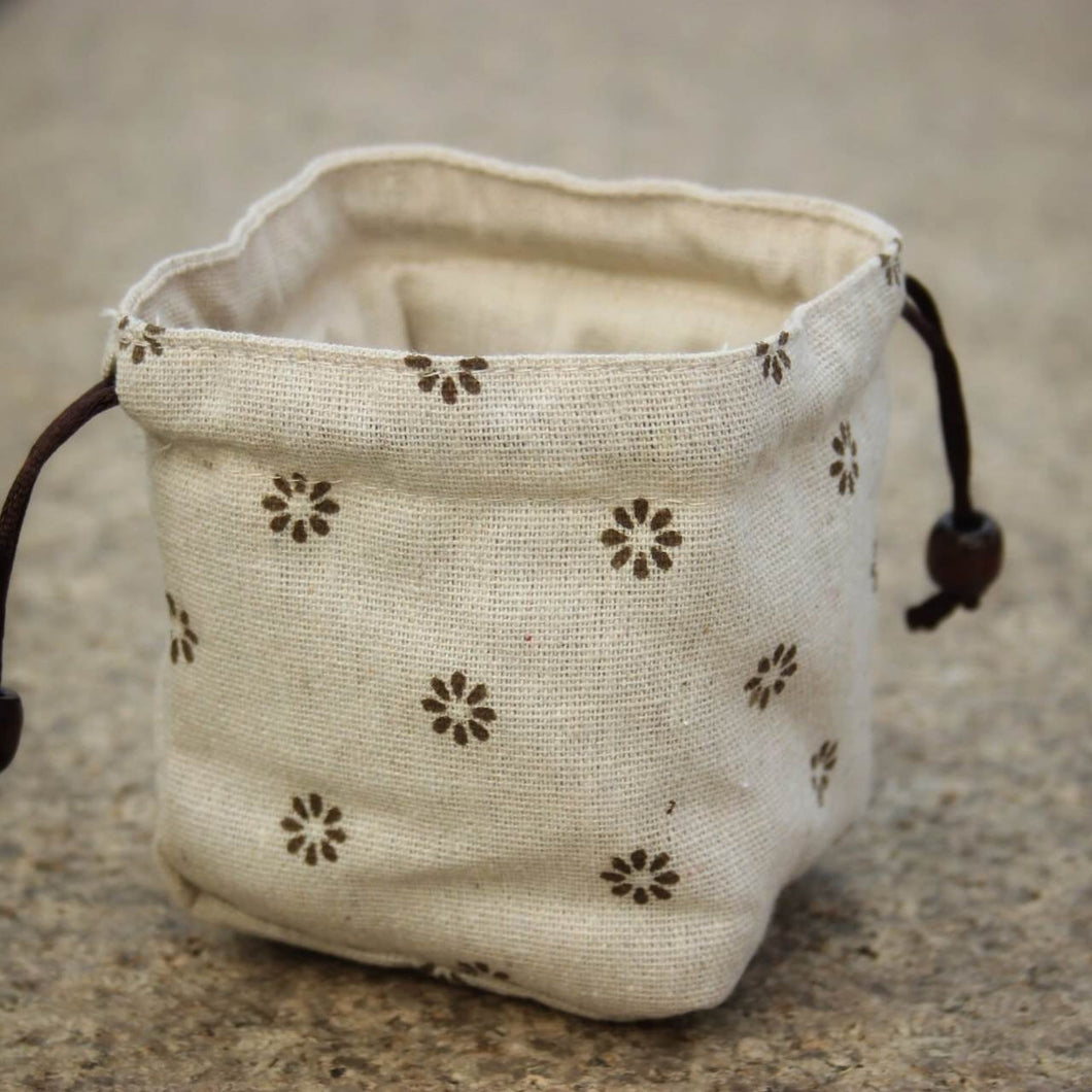 Cotton Canvas Gift Bag for Tea Cup