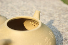 Load image into Gallery viewer, Benshan duanni 本山段泥 Melon Yixing Teapot with Carvings of Bamboo, 200ml
