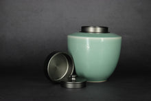 Load image into Gallery viewer, Celadon Porcelain Classic Tea Caddy from Jingdezhen

