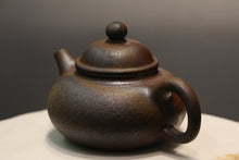 Load image into Gallery viewer, Wood Fired Rongtian Yixing Teapot, Qinghuini clay, 柴烧青灰泥容天壶, 200ml No.2
