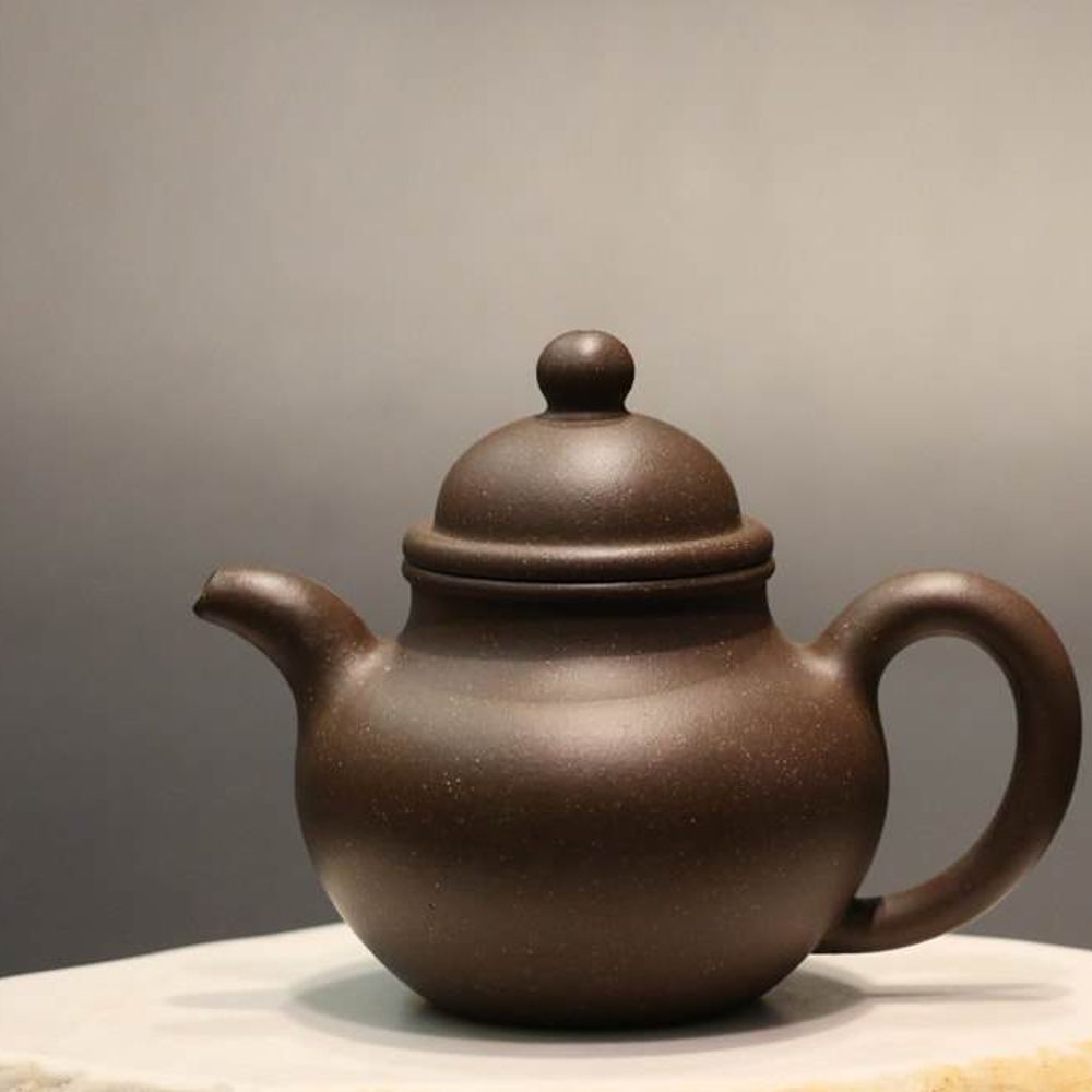 TianQingNi Duoqiu Yixing Teapot, 天青泥掇球壶, 210ml