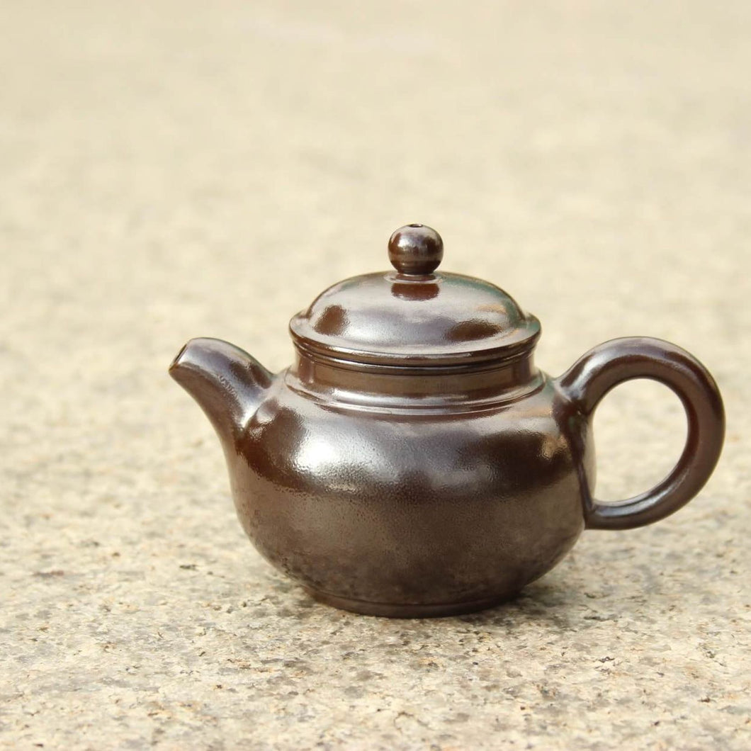 Wood Fired Panhu Nixing Teapot,  柴烧坭兴潘壶, 75ml