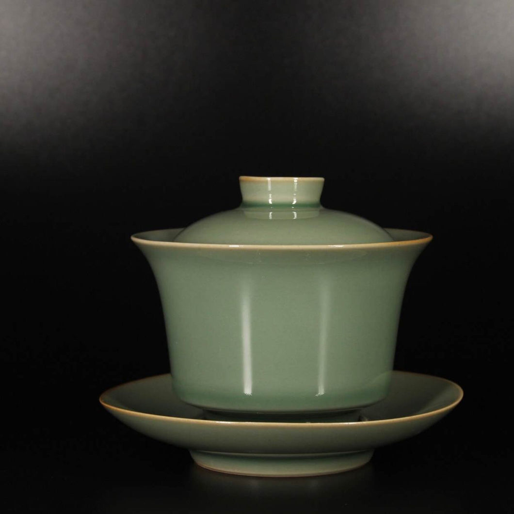 120ml Master's Celadon Porcelain Gaiwan from Jingdezhen