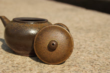 Load image into Gallery viewer, Wood Fired Small Shuiping Yixing Teapot, Dicaoqing clay, 柴烧底槽青小水平壶, 80ml
