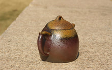 Load image into Gallery viewer, Wood Fired Qinquan Yixing Teapot, Benshan Zini clay, 柴烧本山紫泥秦权壶, 200ml
