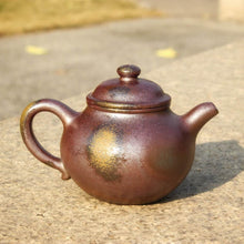 Load image into Gallery viewer, Wood Fired Lianzi Yixing Teapot, Dicaoqing clay, 柴烧底槽清莲子壶, 240ml
