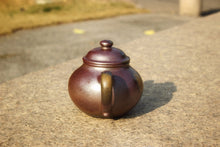 Load image into Gallery viewer, Wood Fired Lianzi Yixing Teapot, Dicaoqing clay, 柴烧底槽清莲子壶, 240ml
