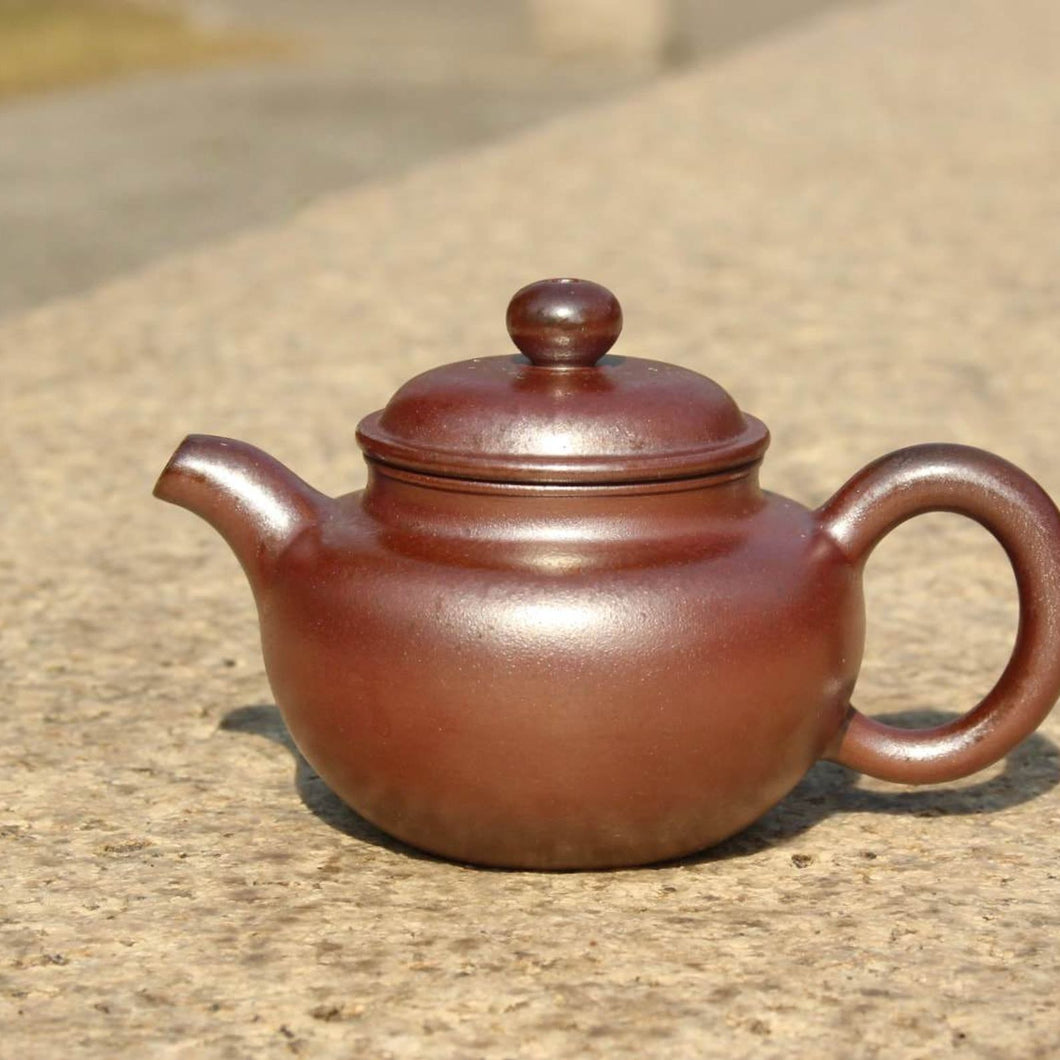 Wood Fired Fanggu Nixing Teapot, 柴烧坭兴仿古壶，100ml